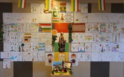 Entronización de la Virgen de Valvanera en el Colegio Paula Montal